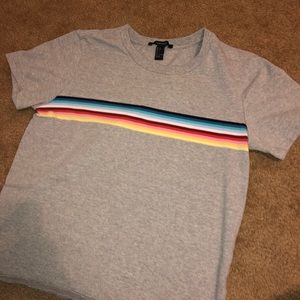 Rainbow Stripe Tee